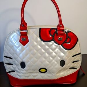 Loungefly Sanrio Hello Kitty Overnight Bag - White/Red
